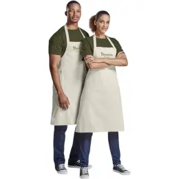 Okiyo Gohan Cotton Apron Model Image